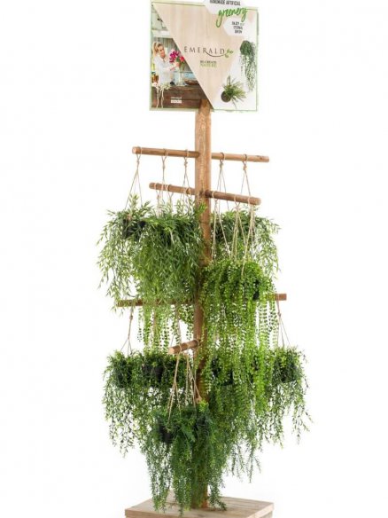 Emerald Houten display hangplanten