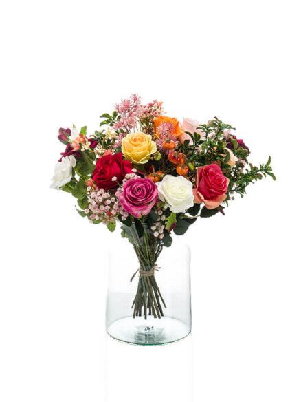 Emerald Bouquet flame roses