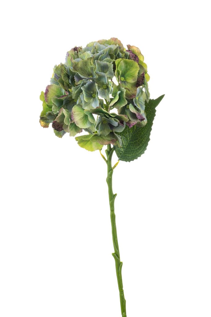 groene real touch hortensia bloem